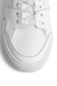 Mid Flash Smooth Calfskin Sneakers | White