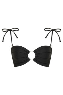 Tori Ties Bandeau Bikini Top | Sable