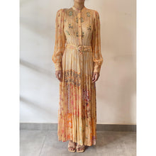 Sahar Peach Long Dress