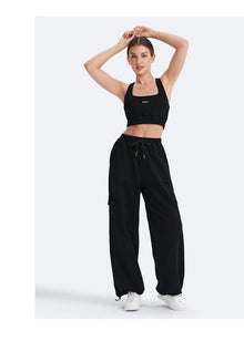 Scoop Neck Racerback Bra | Black