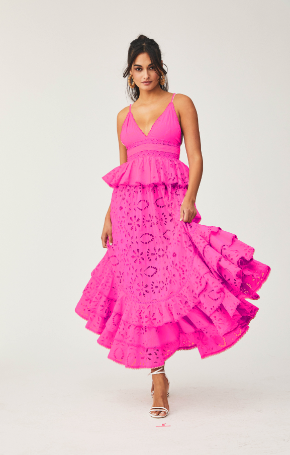 Rococo Sand | Maxi Maxi Dress | Hot Pink