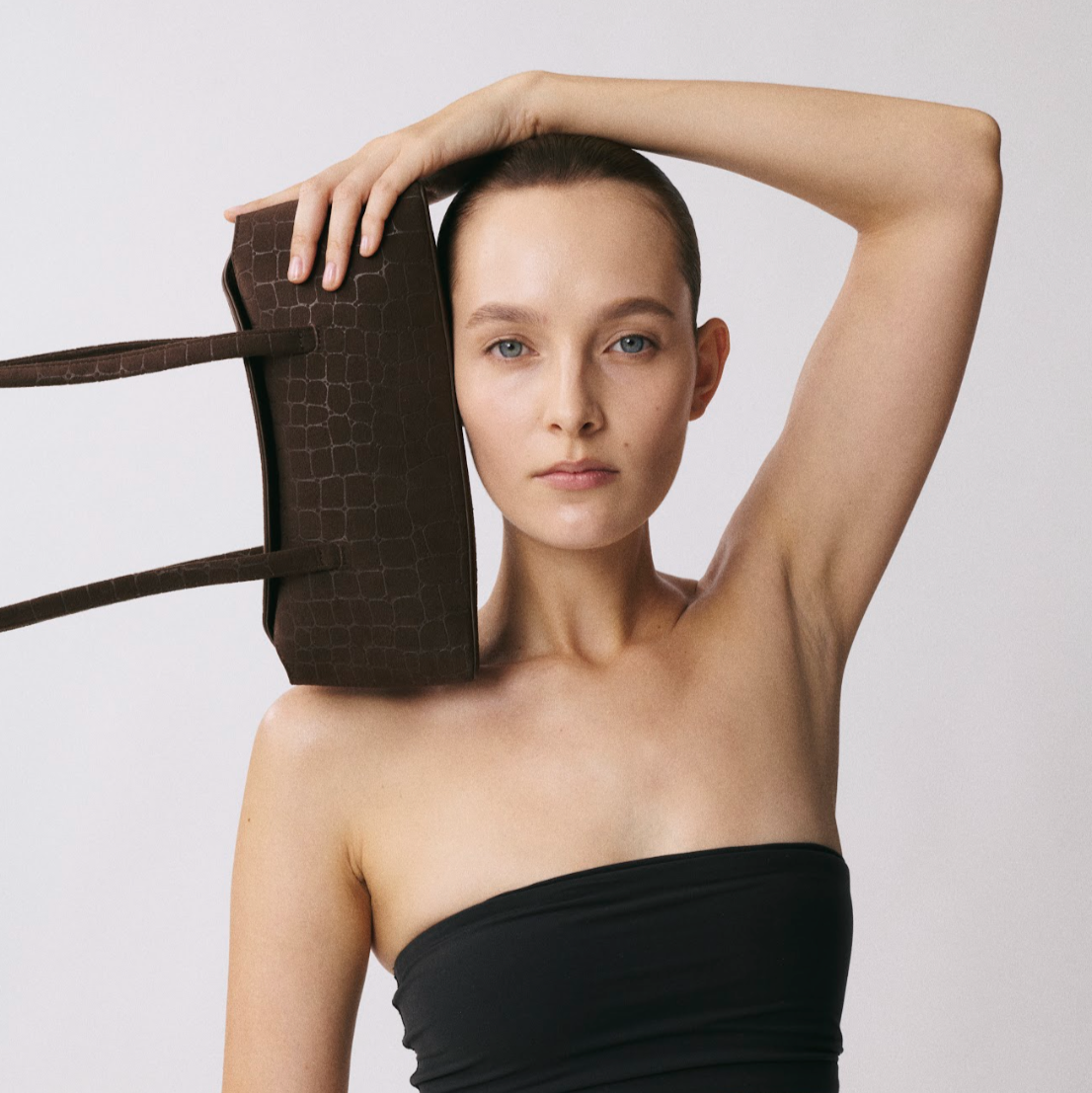 Chocolate Suede Croc