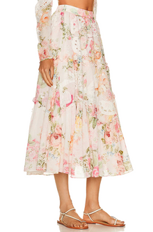 Hemant & Nandita | Anka Midi Skirt | Off-White