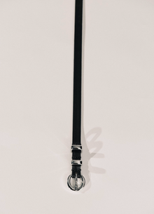 Thin Belt Belt | Black & Silver