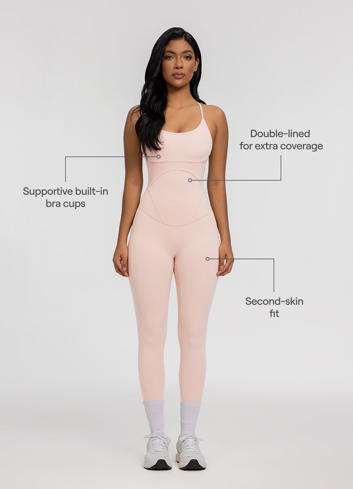 Contrology Crossback Bodysuit | Seashell