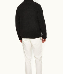 Senon Relaxed Fit Funnel Neck Sweatshirt | Volcano Ash Grey