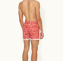 Setter Budding Life Print Shorter-Length Swim Shorts Woven | Cinnamon Summer Red