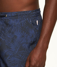 Setter Drawcord Palmed Shorter-Length Drawcord Swim Shorts | Midnight Navy