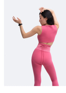 Sexy Front-Tie Support Top | Pink