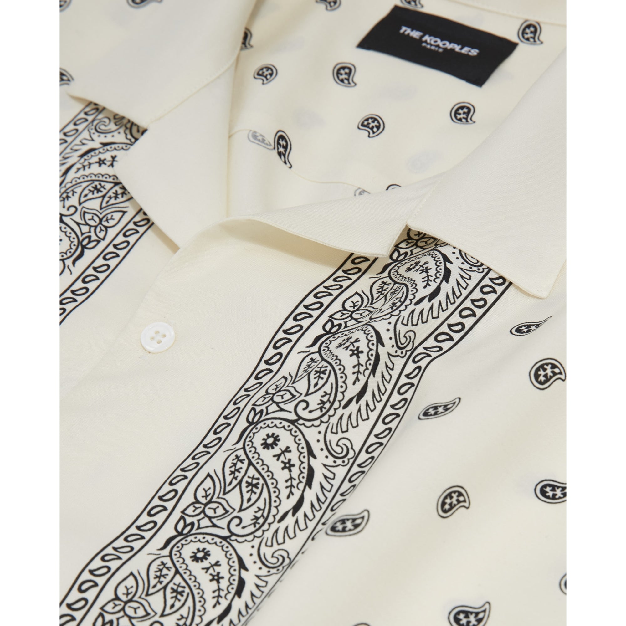 Shirt With Shark Collar | Men | White x Black