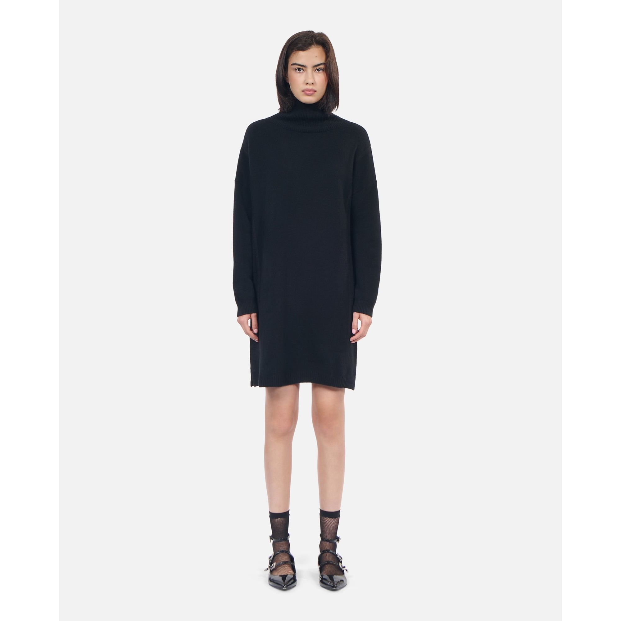 Short Cashmere Sweater Dress | Women | Black