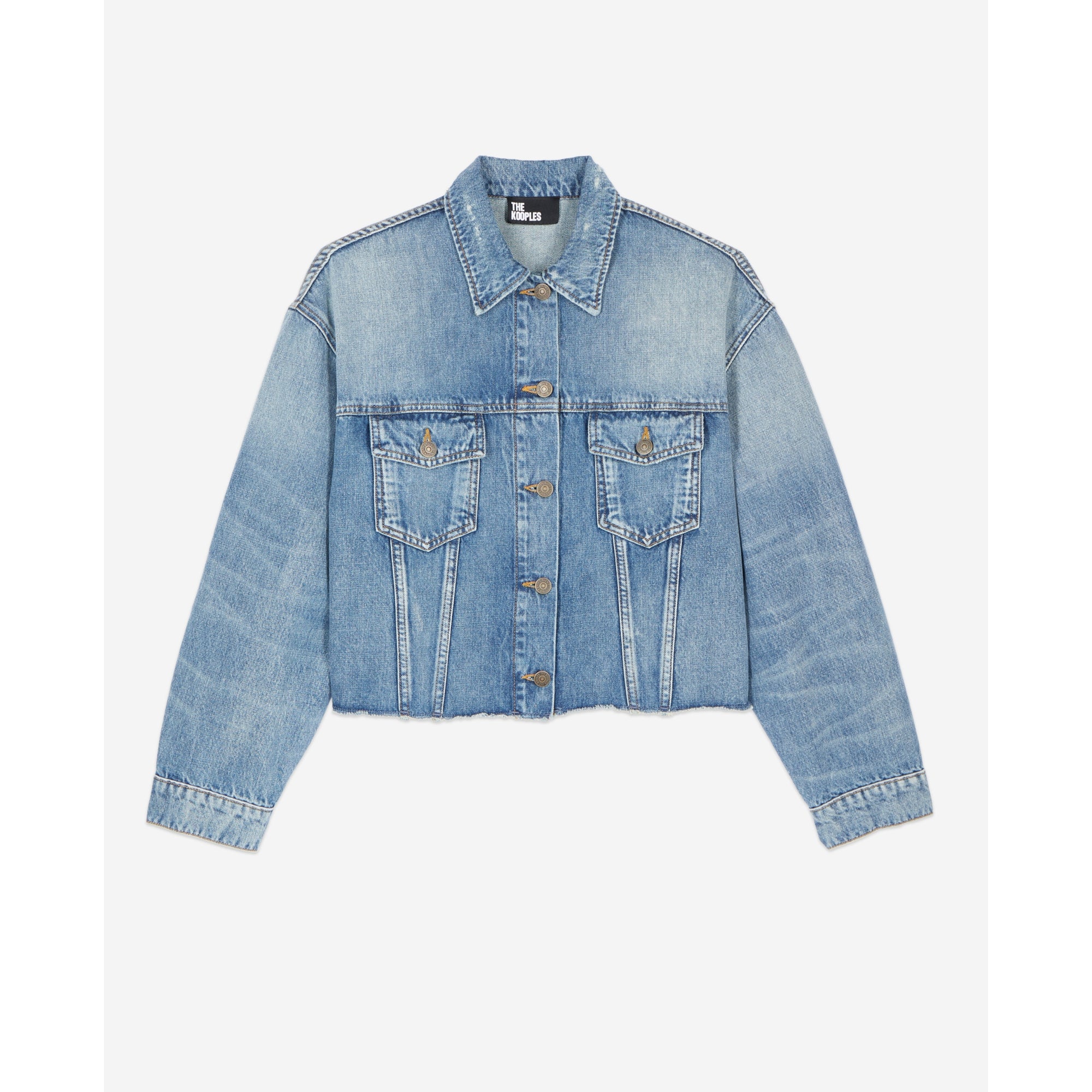 Short Denim Jacket | Women | Medium Blue