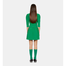 Short Dress With Shirring | Women | Green