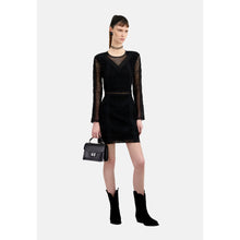 Short Guipure Dress | Women | Black