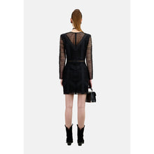 Short Guipure Dress | Women | Black