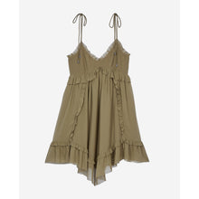 Short Silk Dress | Women | Khaki