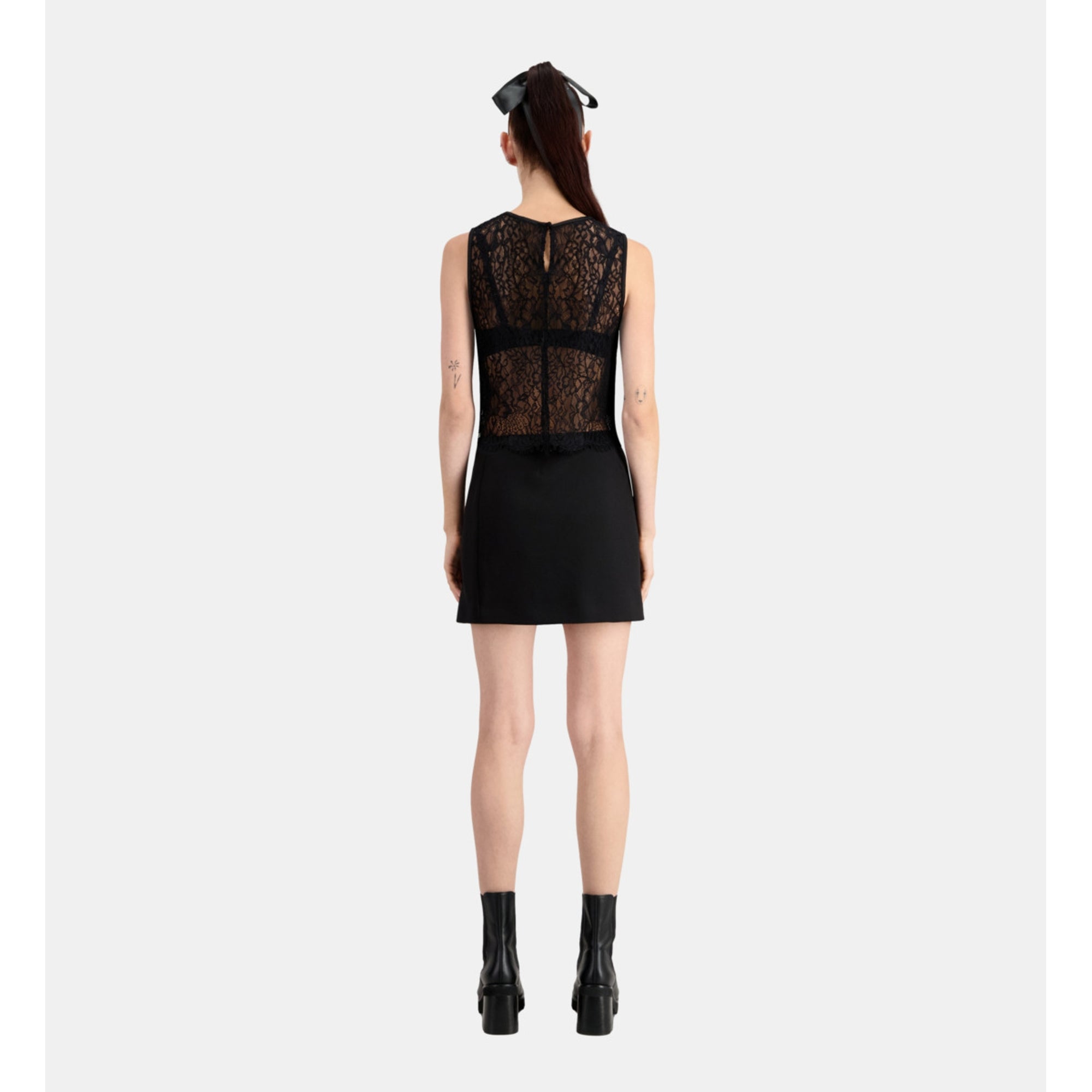 Short Lace Top | Women | Black