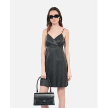 Short Leather Dress | Women | Black