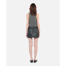 Short Leather Skirt | Women | Black