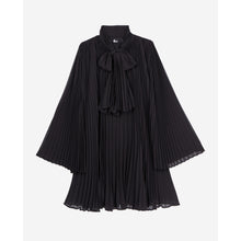 Short Pleated Dress | Women | Black