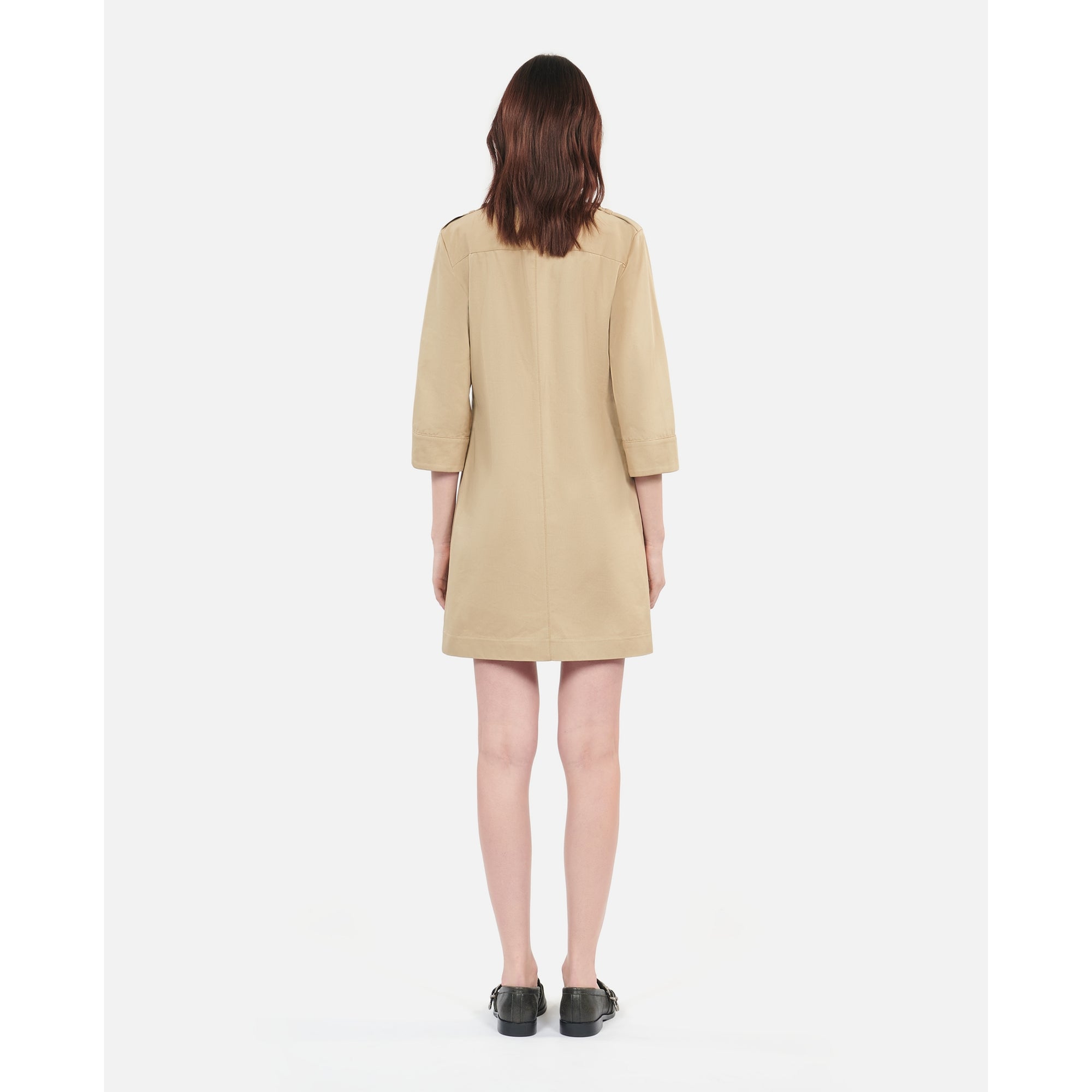 Short Safari Dress | Women | Beige