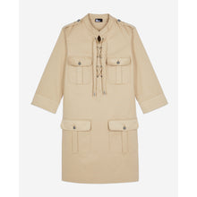 Short Safari Dress | Women | Beige