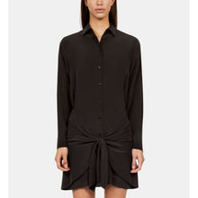 Short Shirt Dress With Bow | Women | Black