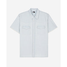 Short Sleeve Denim Shirt | Men | Light Blue