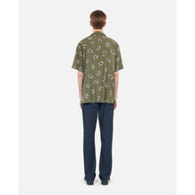 Short-Sleeved Star Printed Shirt | Men | Khaki Black