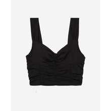 Short Top With Draping | Women | Black