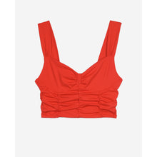 Short Top With Draping | Women | Red