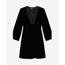 Short Velvet Dress | Women | Black