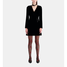 Short Velvet Dress | Women | Black