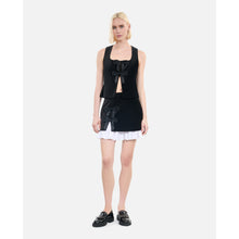 Short Velvet Skirt | Women | Black