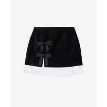 Short Velvet Skirt | Women | Black