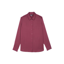 Silk Shirt | Women | Burgundy