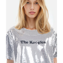 Silver Sequined T-Shirt | Women | Sequins