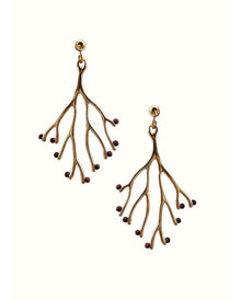 Sisu Earrings | Gold-Plated Brass