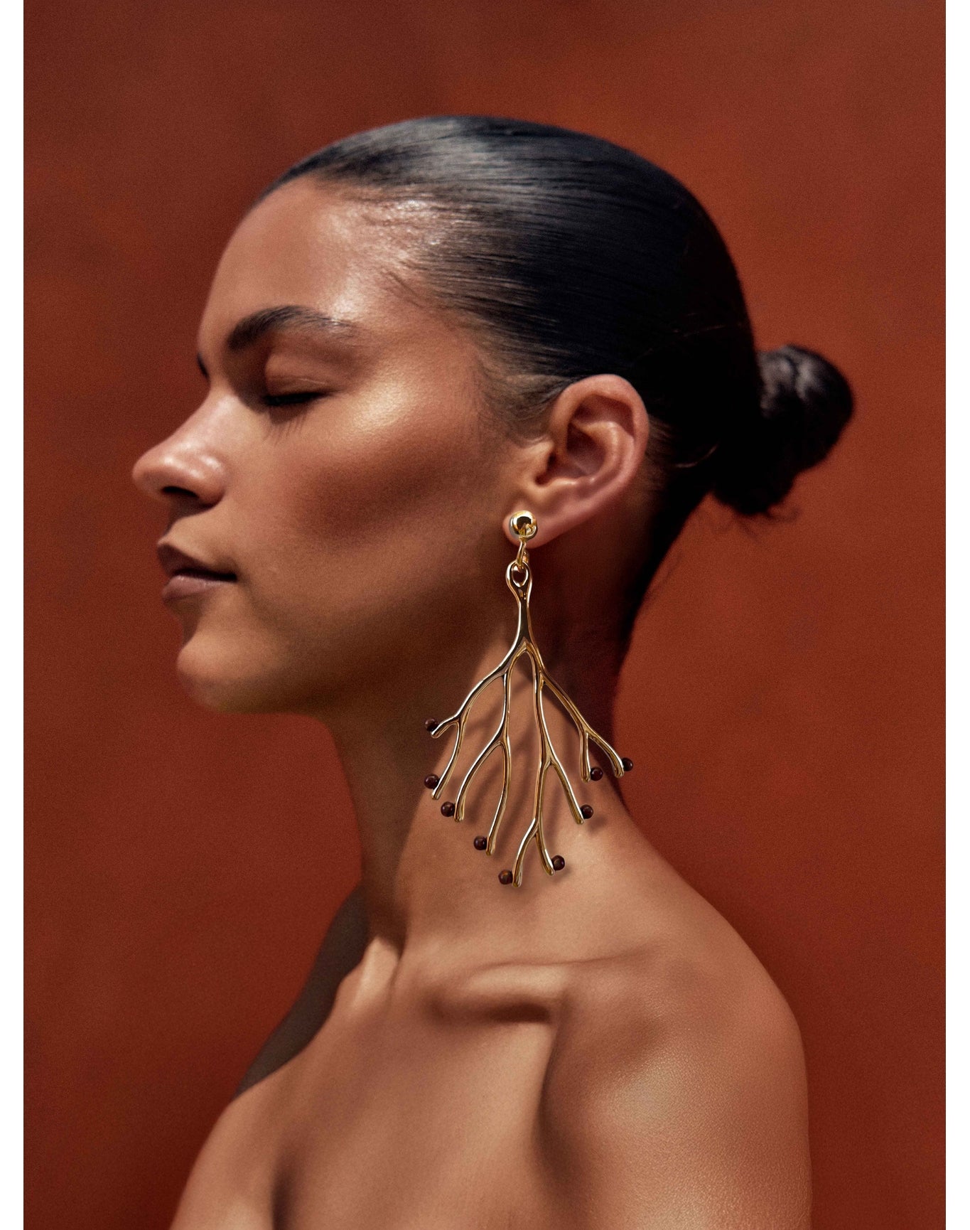 Sisu Earrings | Gold-Plated Brass