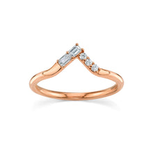 Women | White Diamond Skip A Beat Band | 14k Rose Gold