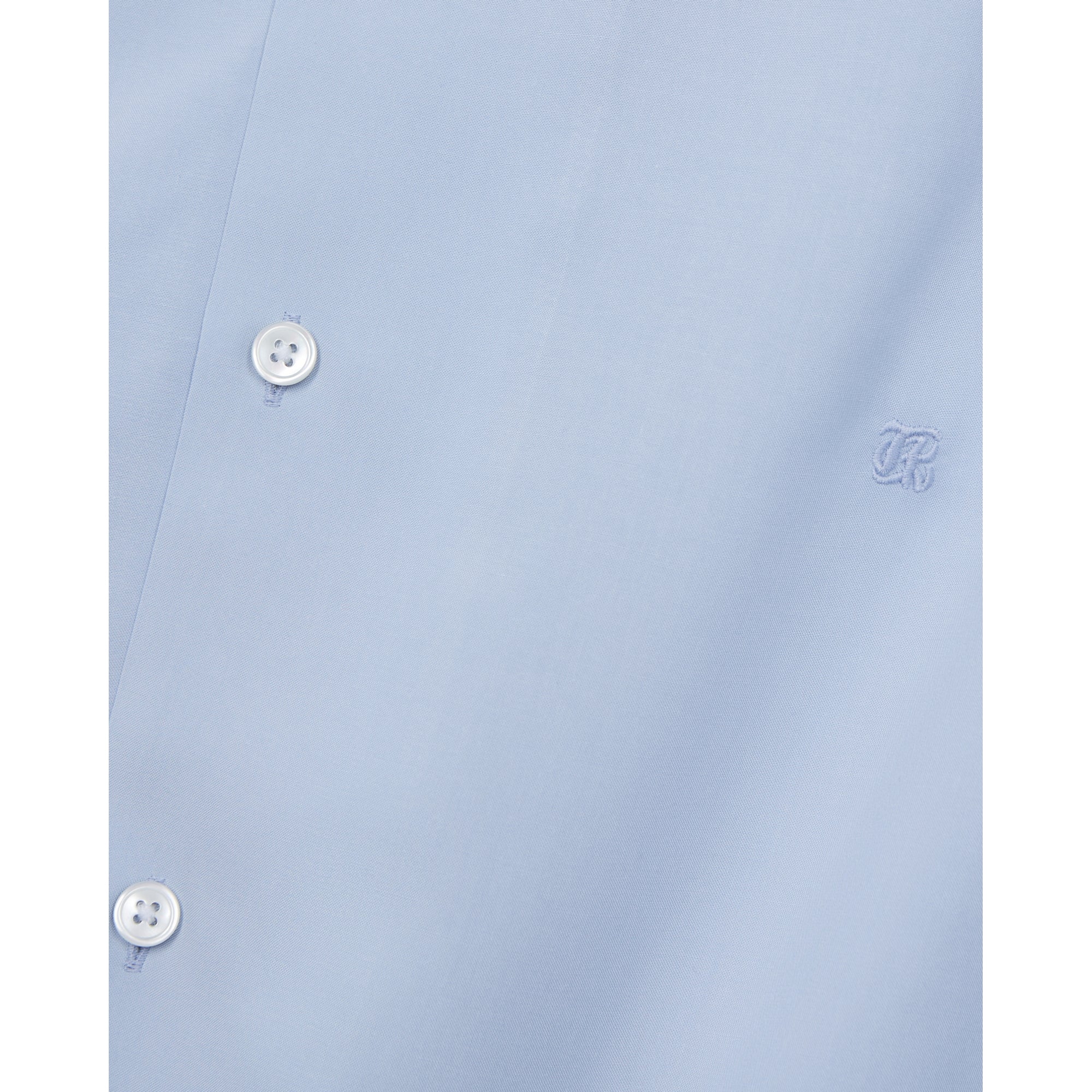 Sky Blue Short-Sleeved Shirt | Men | Lavender