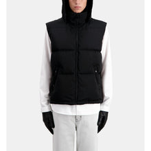 Sleeveless Hooded Puffer Jacket | Men | Black