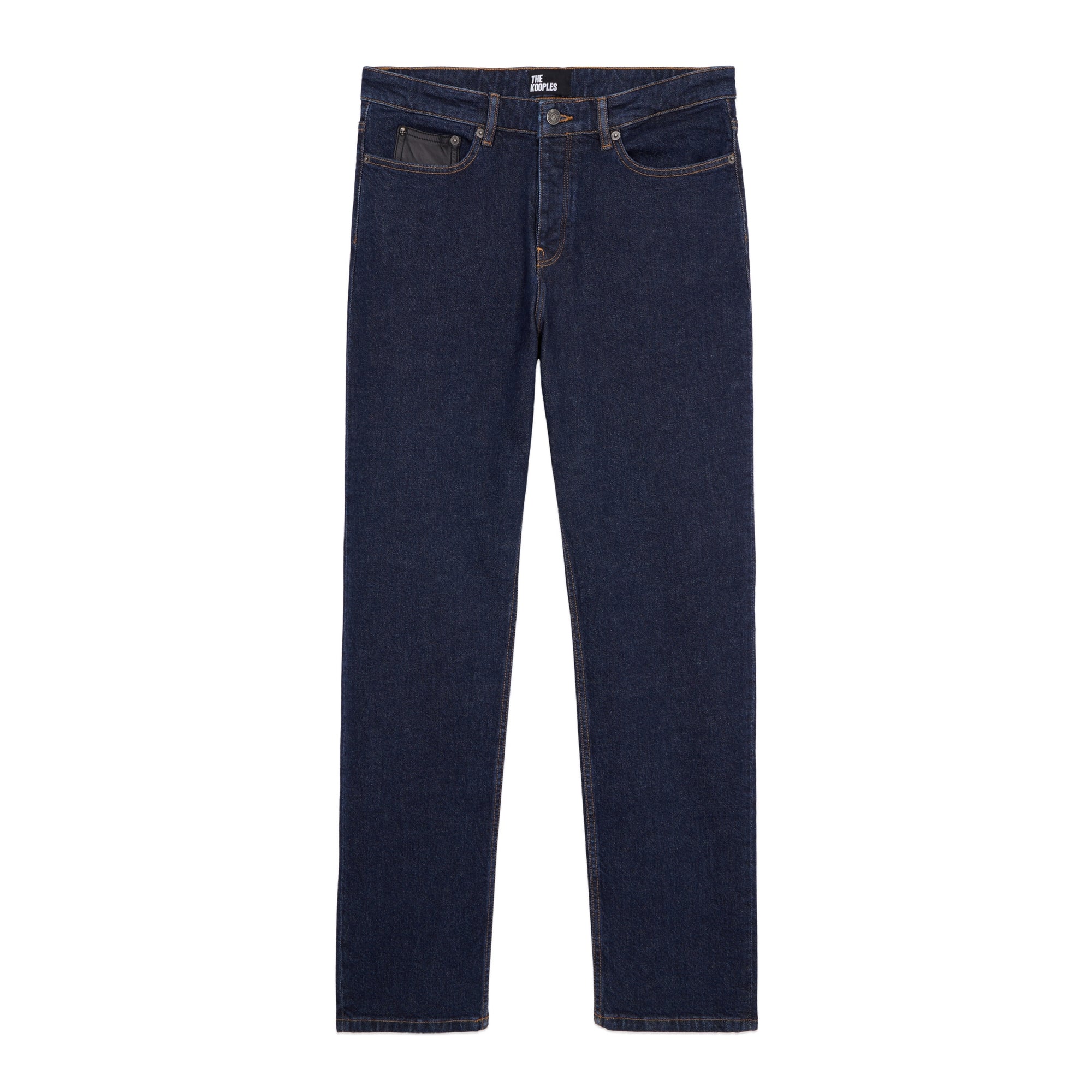 Slim Jeans With Leather Pocket | Men | Blue Brut