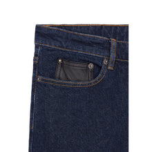 Slim Jeans With Leather Pocket | Men | Blue Brut