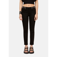 Slim Jeans With Studs And Stars | Women | Black Washed