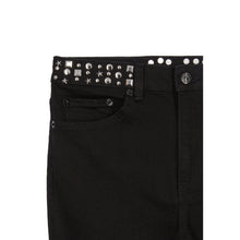 Slim Jeans With Studs And Stars | Women | Black Washed