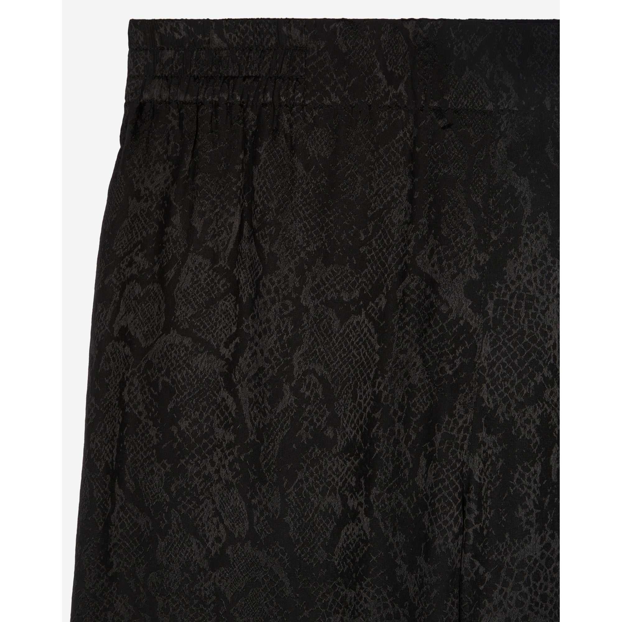 Snakeskin Jacquard Trousers | Women | Black