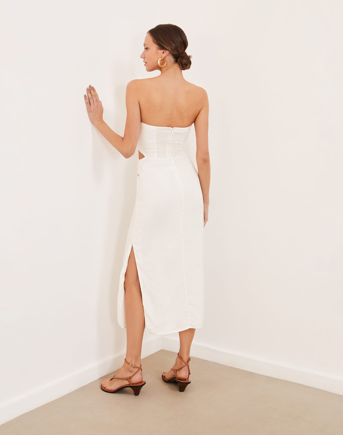 Sonny Detail Midi Dress | Off White