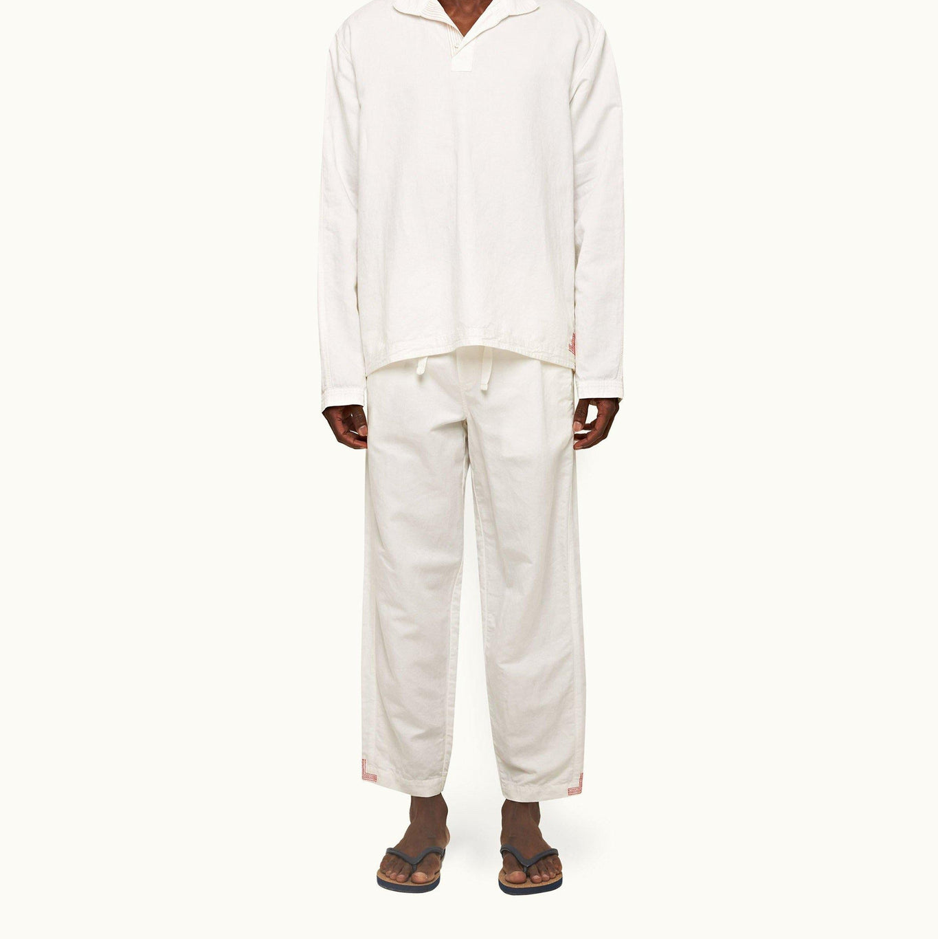 Sonoran Tailored Fit Single Pleat Stretch-Cotton Trousers | Sea Mist