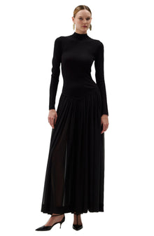 Speck Knit Dress | Black